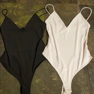 Black and white bodysuit